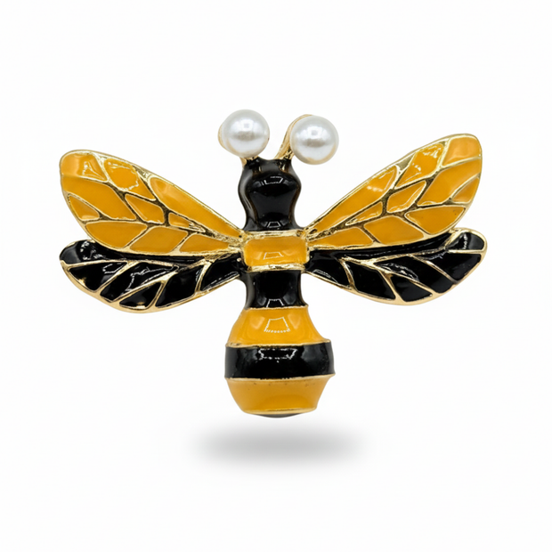 Kristal Taşlı Bal Arısı Broş