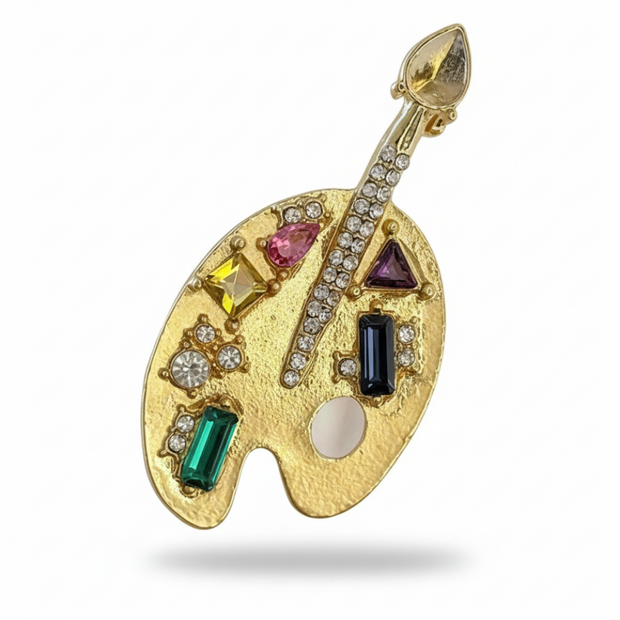 Sanat Temalı Ressam Boya Paleti Yaka İğnesi