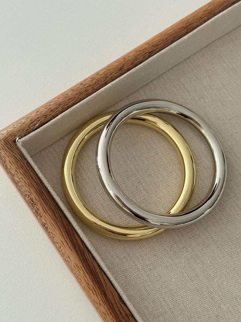 Mango Model Minimalist İkili Kelepçe Bilezik Seti