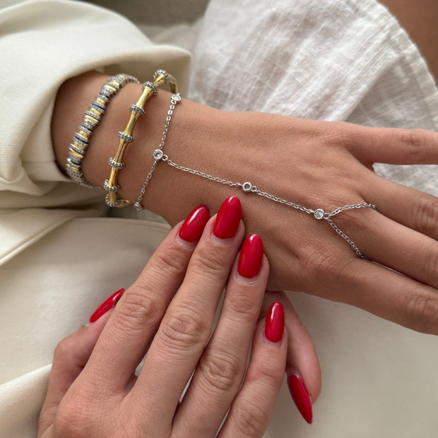 Tiffany Model Kalın Baklalı Zincir Şık Şahmeran